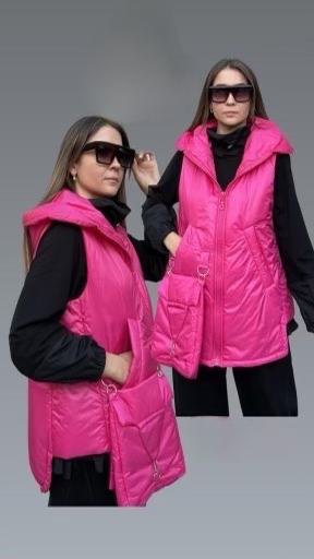 Bize Fuchsia Puff Vest BZ1270