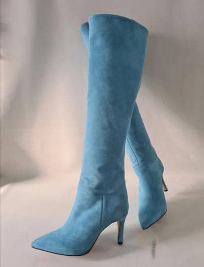 Italian Elegant Women's Suede Boots AZ Collection