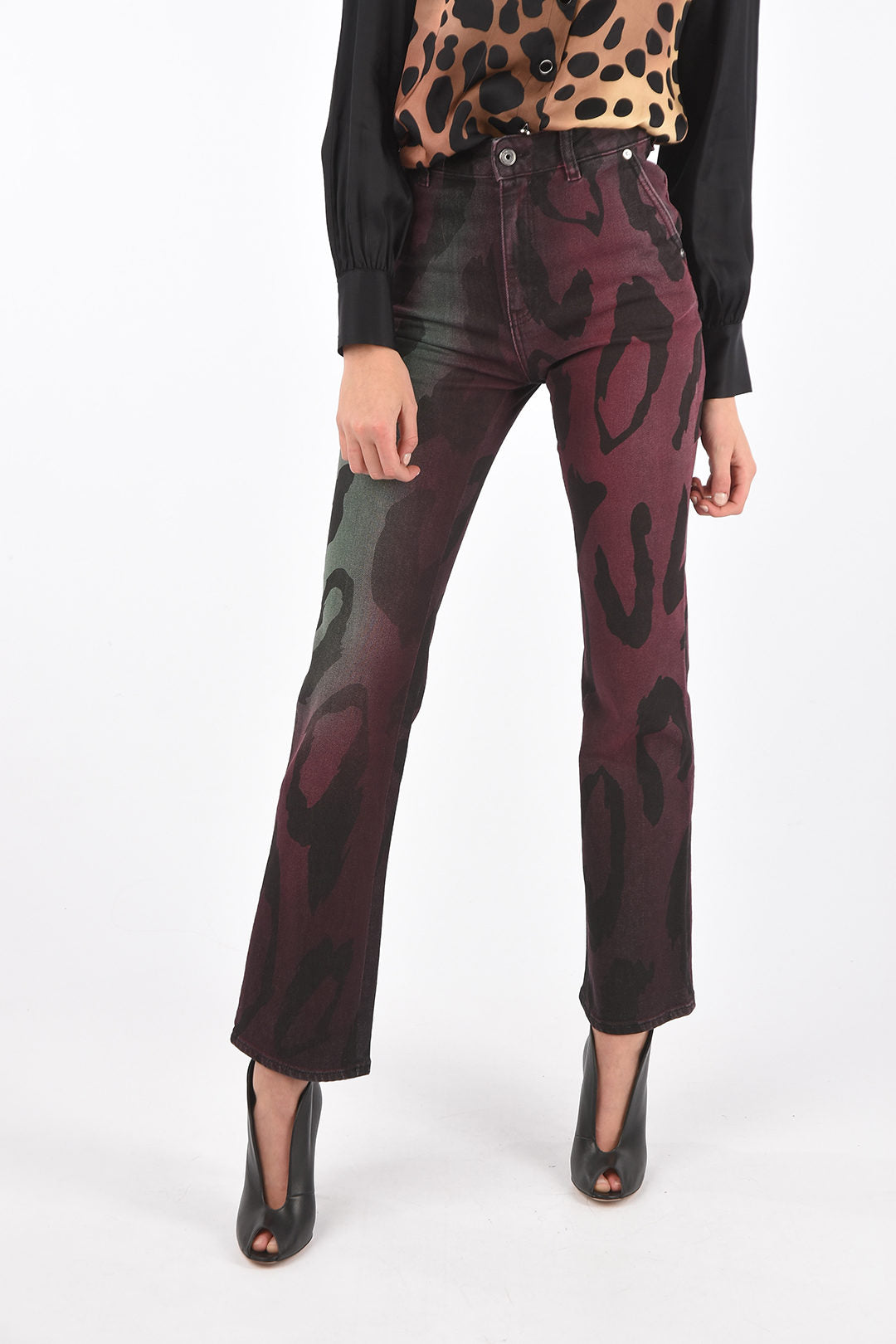 Just Cavalli Animal Print Womens Jeans Just Cavalli