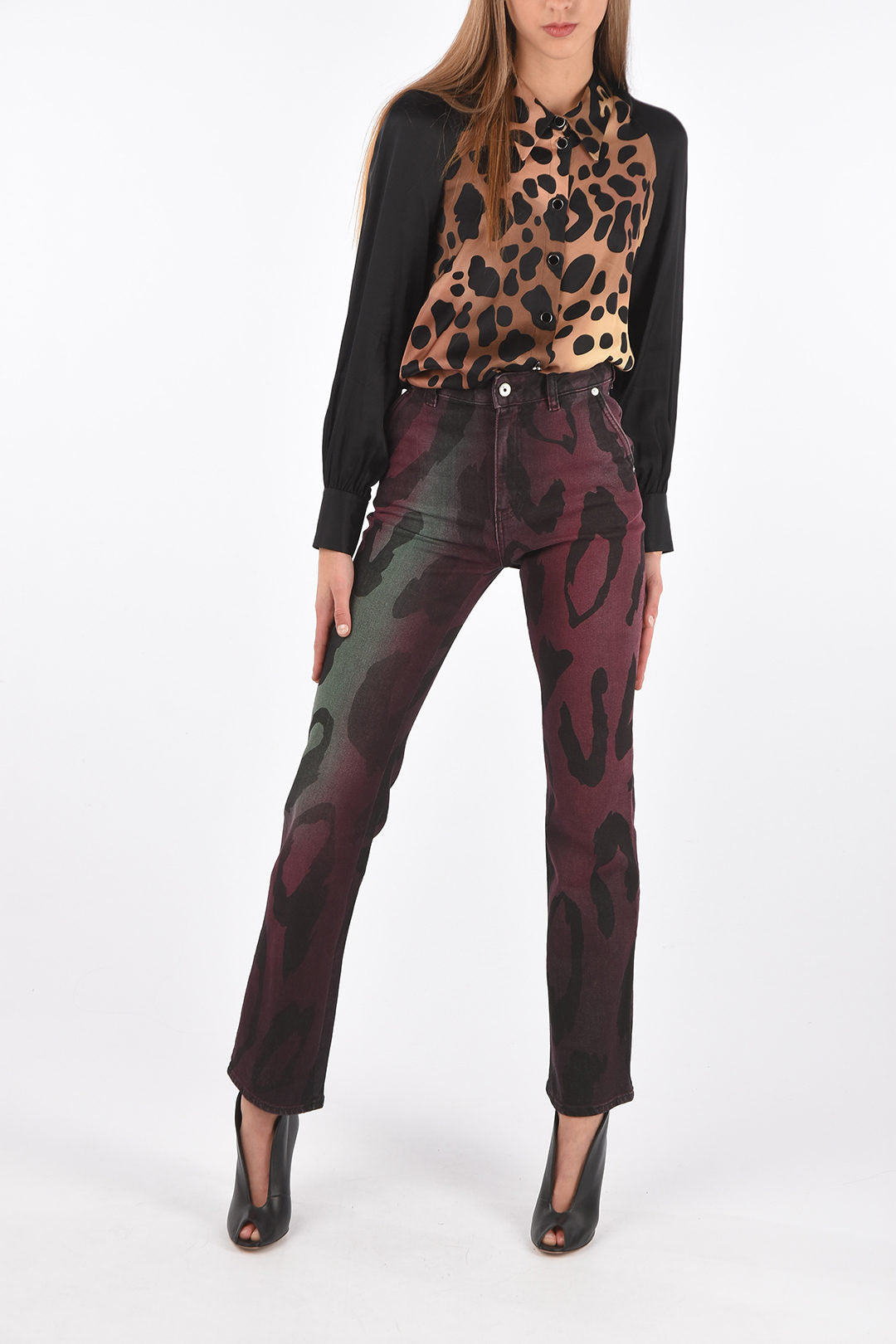 Just Cavalli Animal Print Womens Jeans Just Cavalli