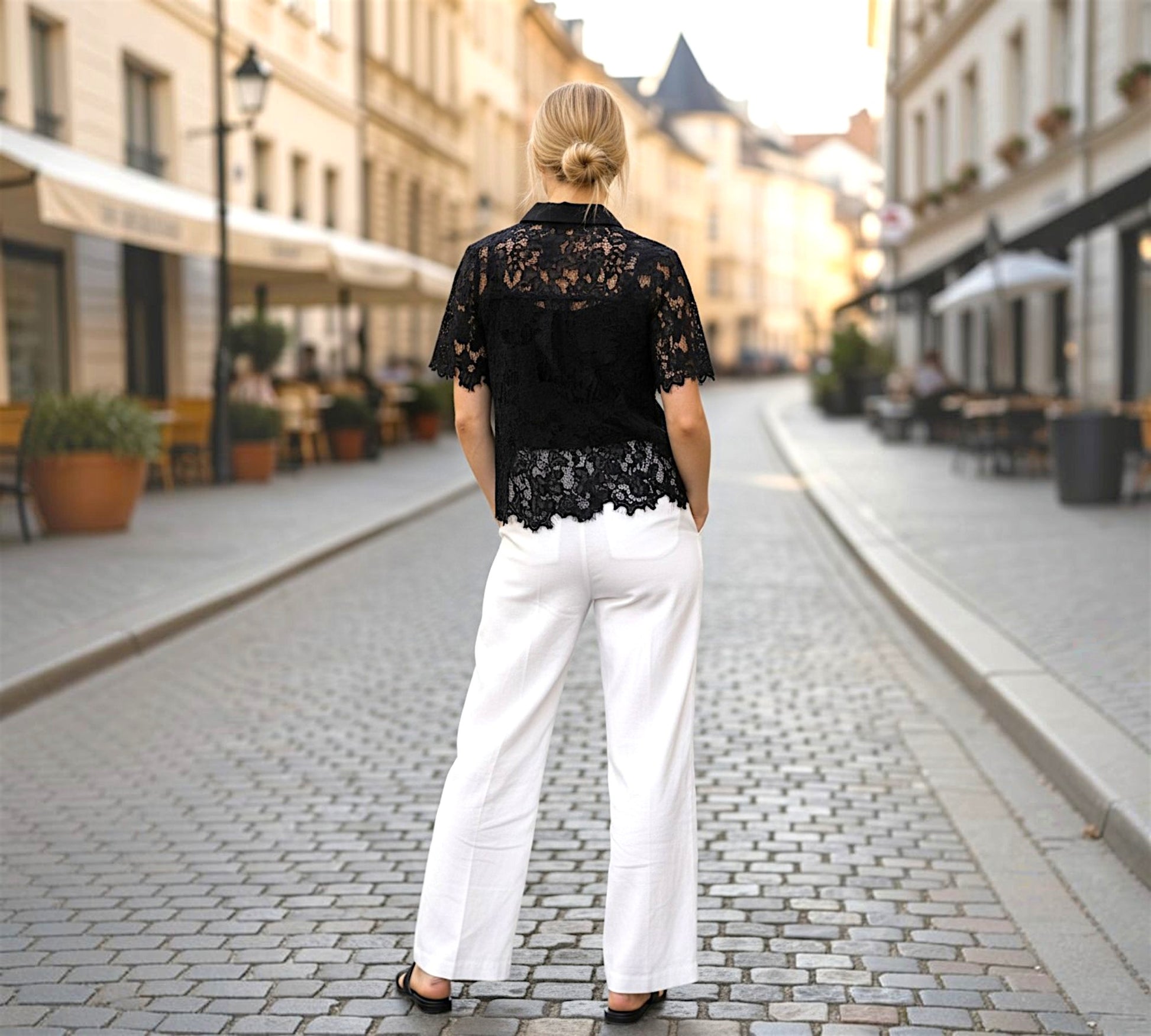 Fully Lined Crochet Mesh Shirt - Above the Crowd Boutique