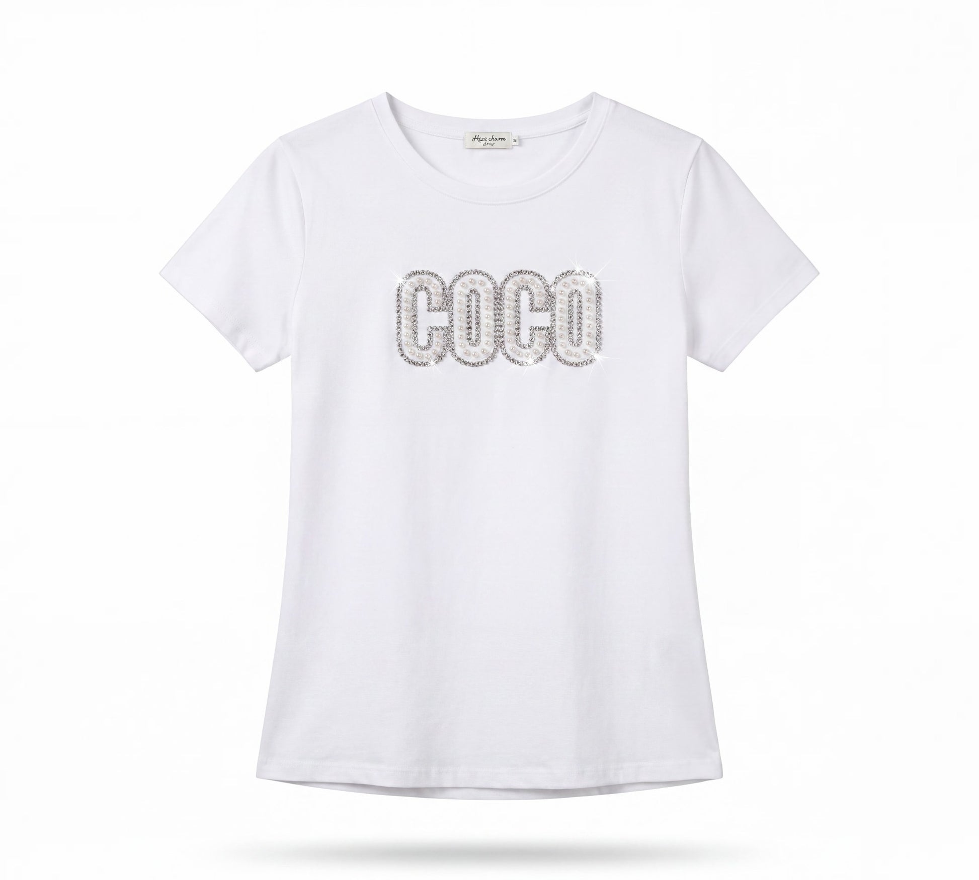 “COCO” Rhinestone Graphic T-Shirt - Above the Crowd Boutique