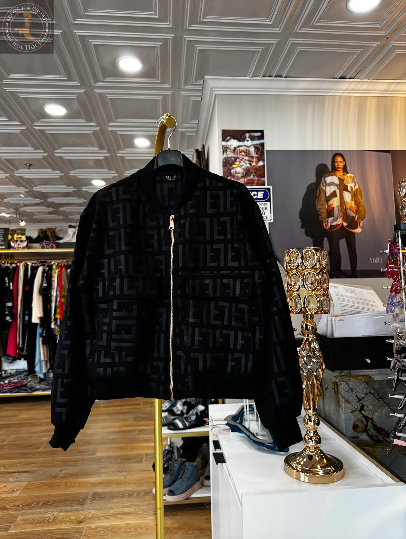 Karma Bomber Jacket – Black & Brown Karma