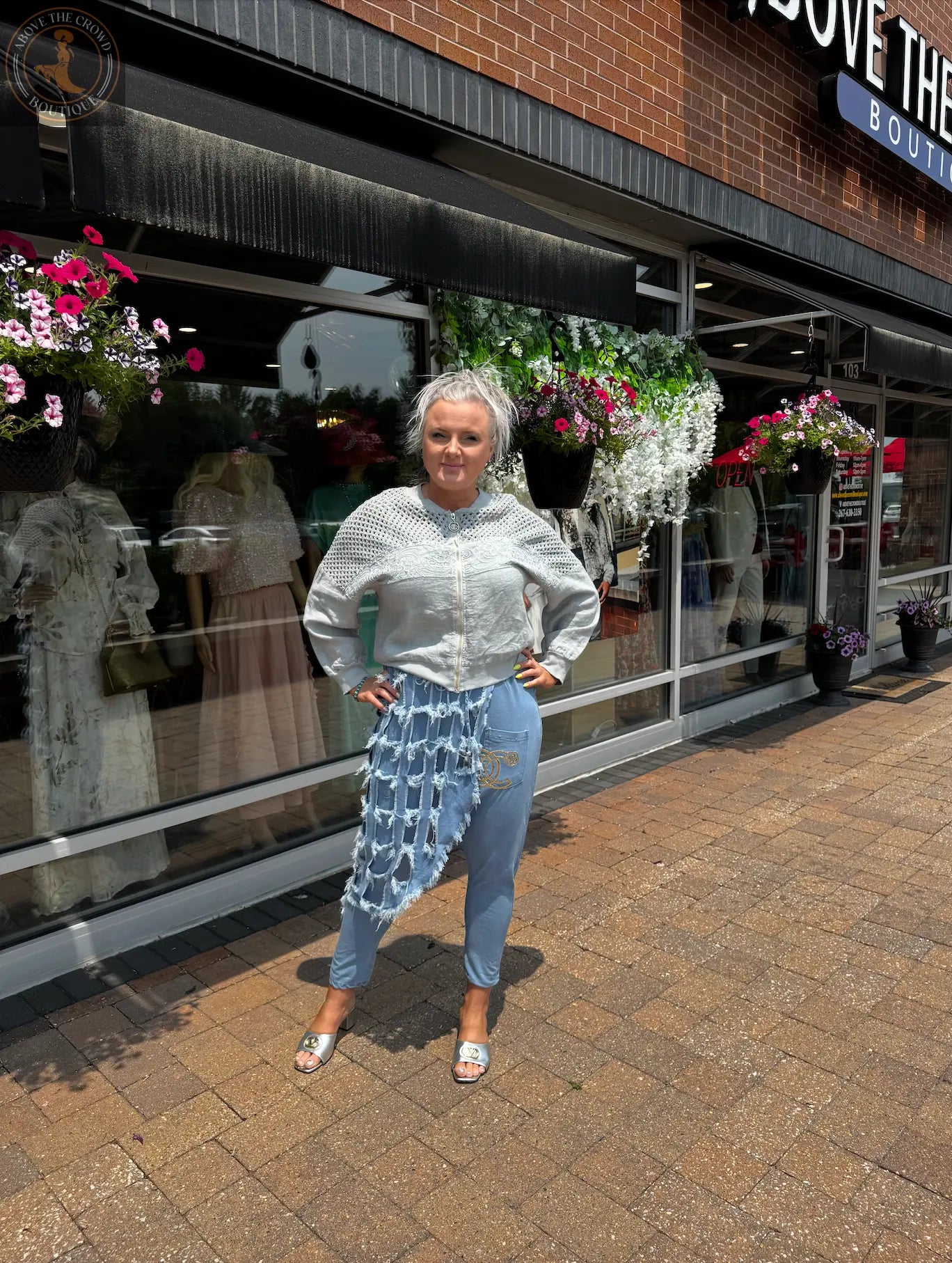 Karma Fringe Net Patch Cotton Pants Karma