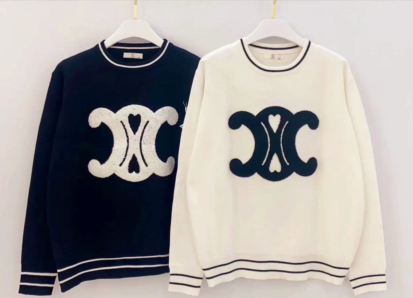 Kurt Muller Design Embroidered Mono Knit Sweater Kurt Muller