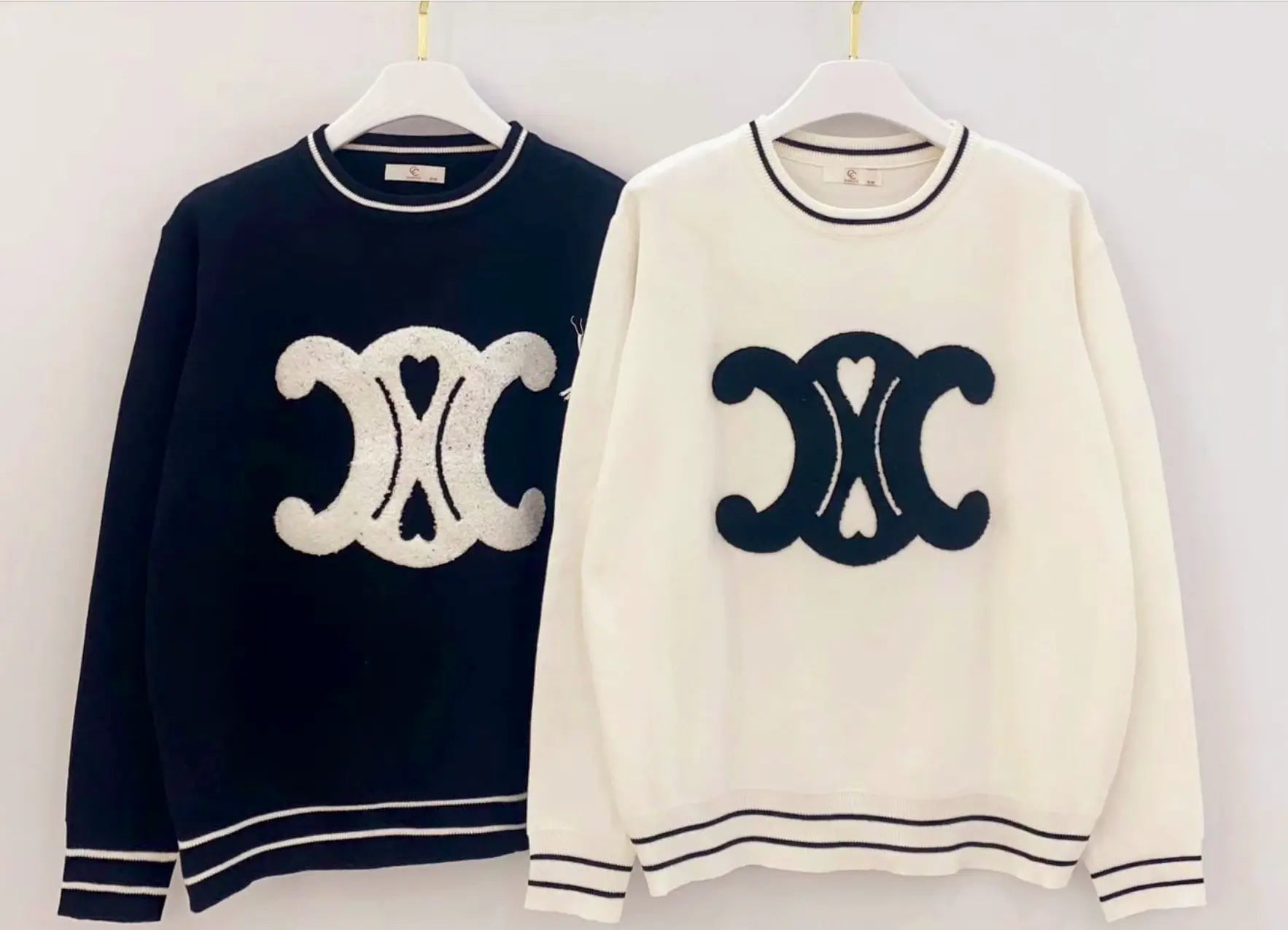 Kurt Muller Design Embroidered Mono Knit Sweater Kurt Muller