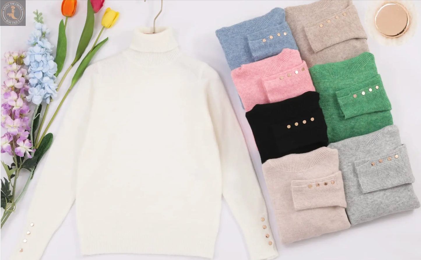 Kurt Muller Soft Wool Touch Turtleneck Sweater 87016 Kurt Muller