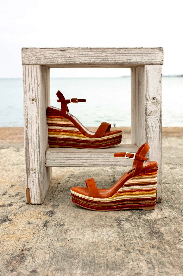 LOLA&LO Greta Wedges: Handcrafted Peruvian-Inspired Raffia Wedges - Above The Crowd Lola@Lo