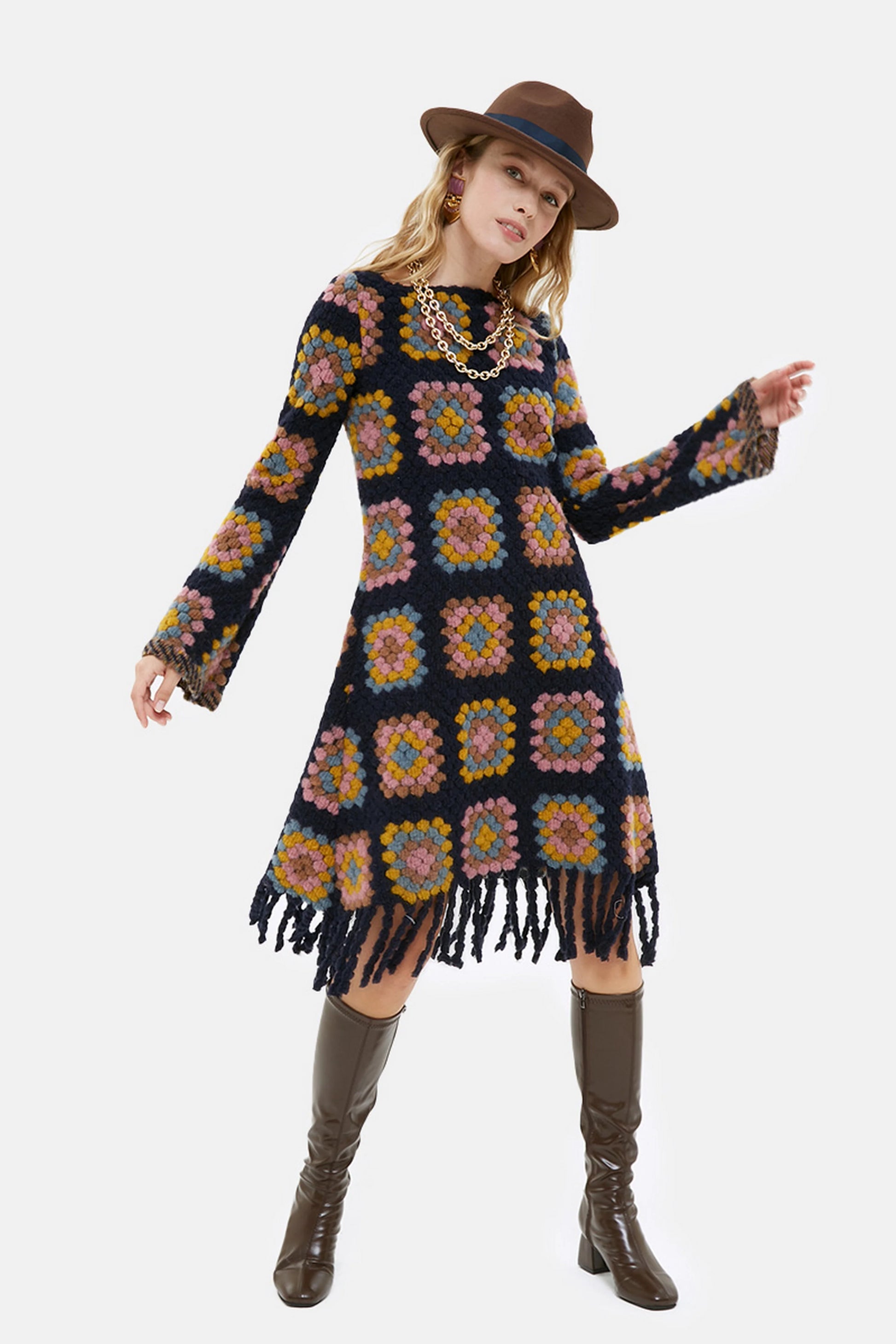 Lamiary Wool Dress - Above The Crowd Boutique