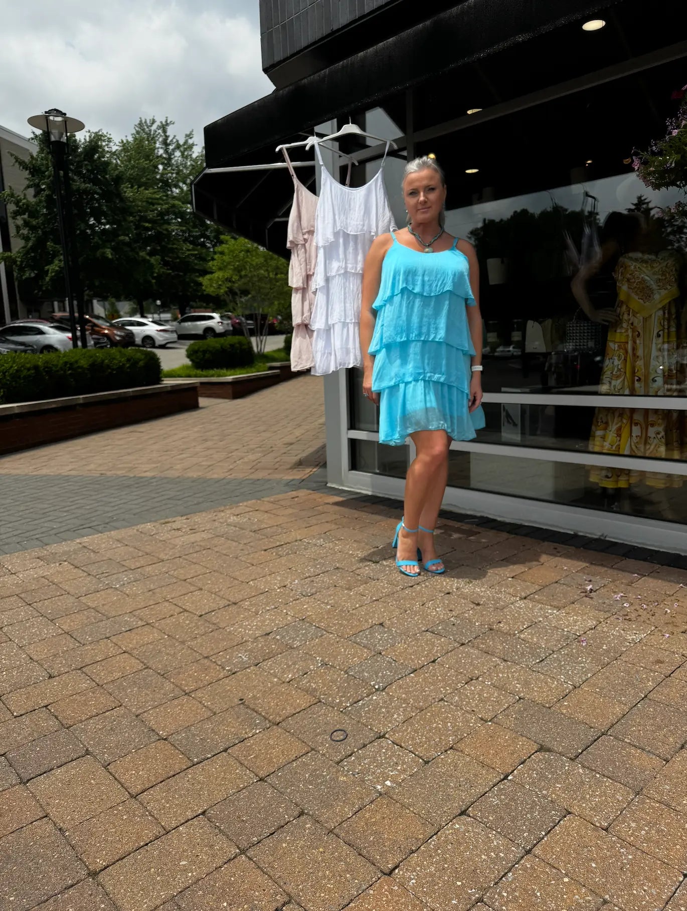 Layered Silk Summer Dress - Above The Crowd Boutique Karma