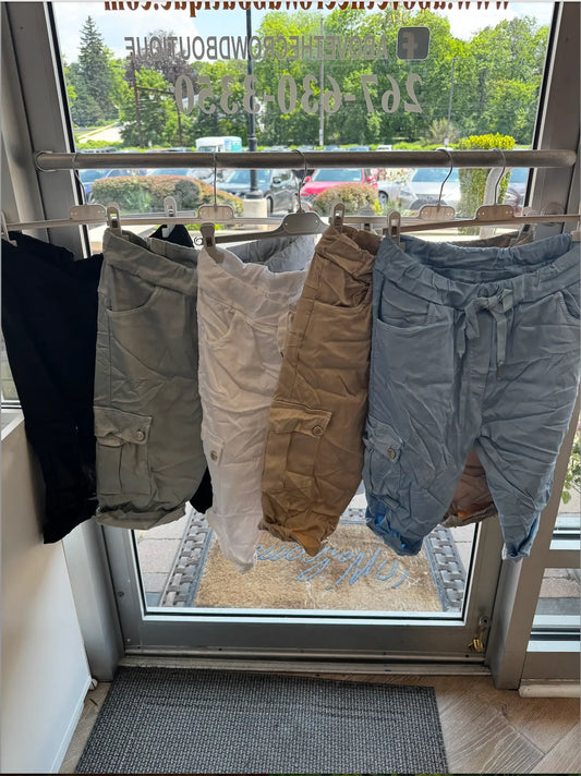 Lightweight Cargo Shorts - Effortless Style & Comfort | Above The Crowd Boutique Karma