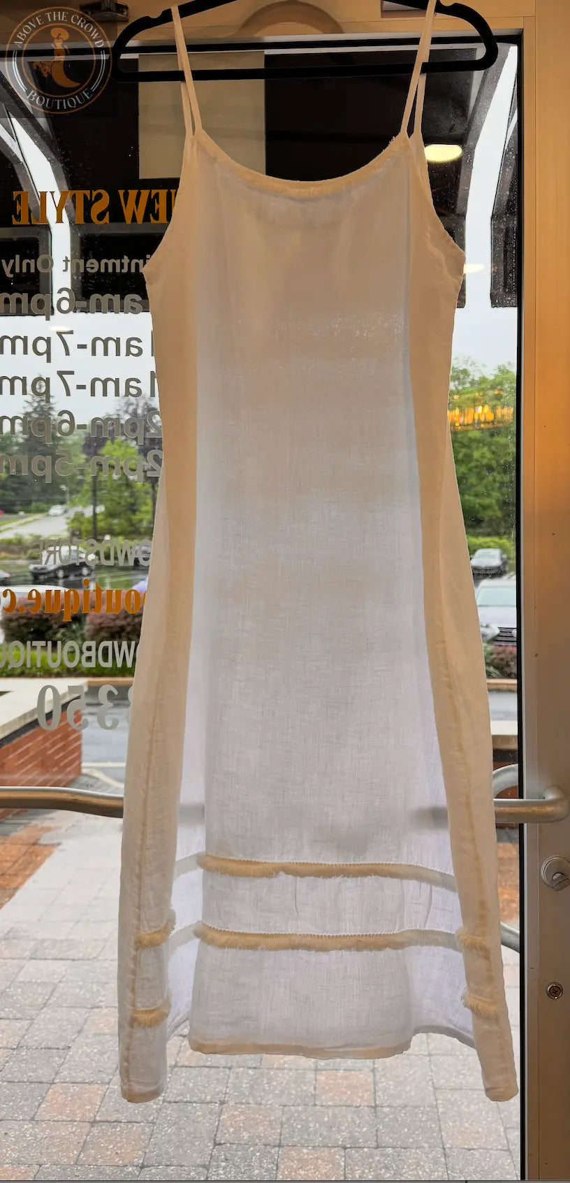 Linen and More BLAZER AND STRAPPY DRESS SET 100% LINEN Linen & More