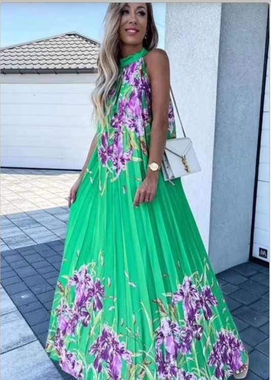 Lonca Satin Pleat Dress 47387 Lonca