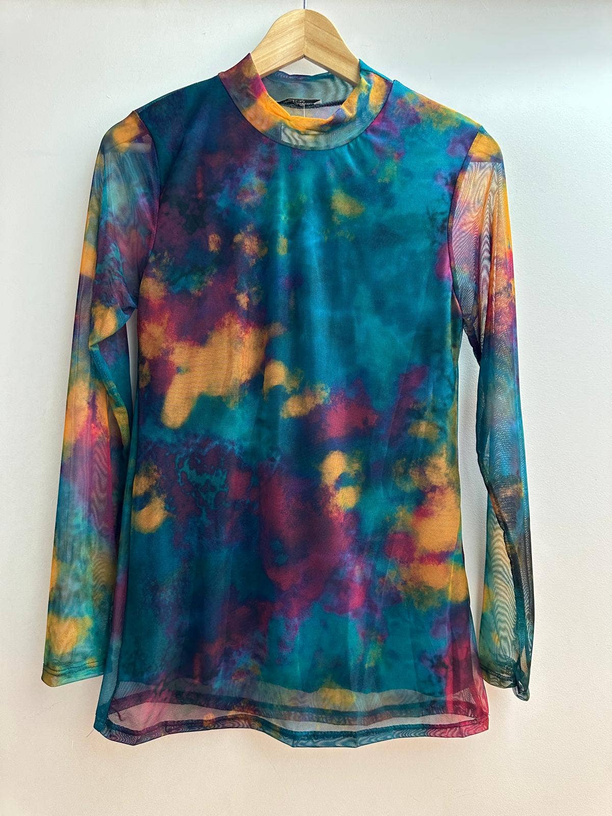 Loriane 10400B Printed High Neck Top LORIANE