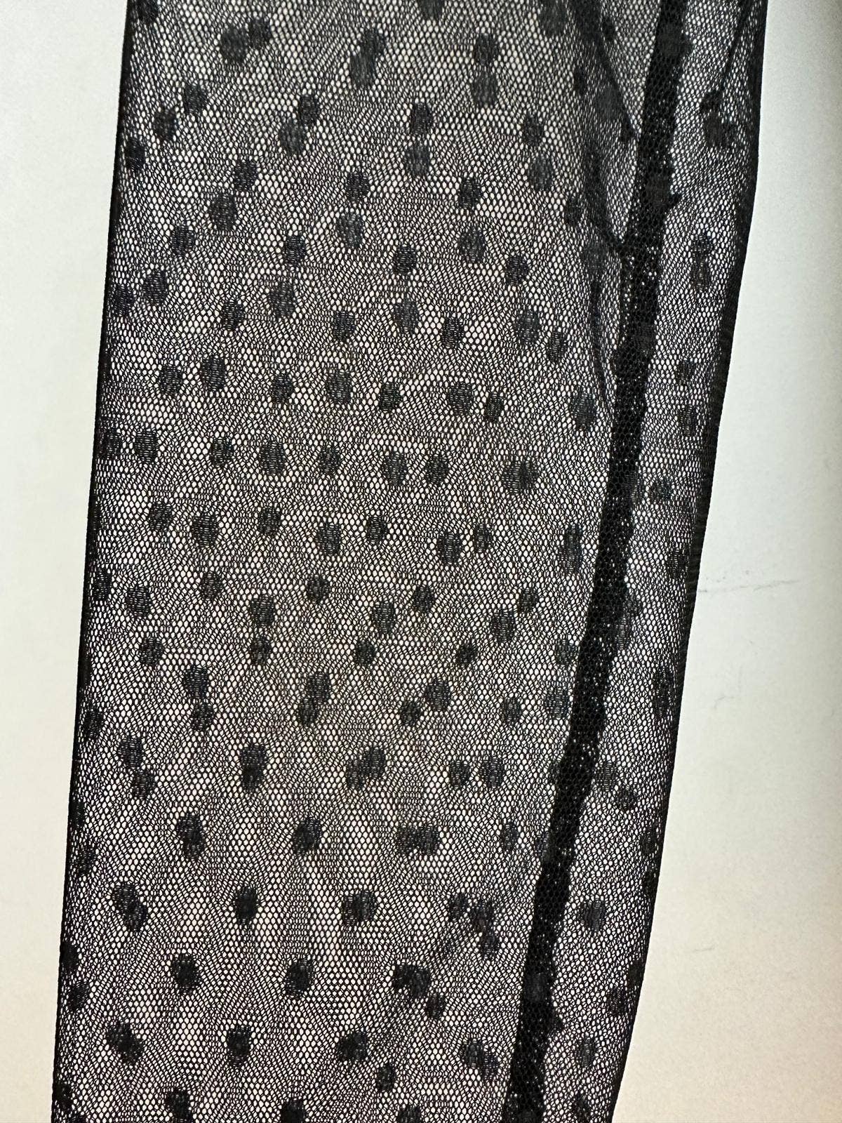 Loriane 10400P High Neck Top With Polka Dots LORIANE