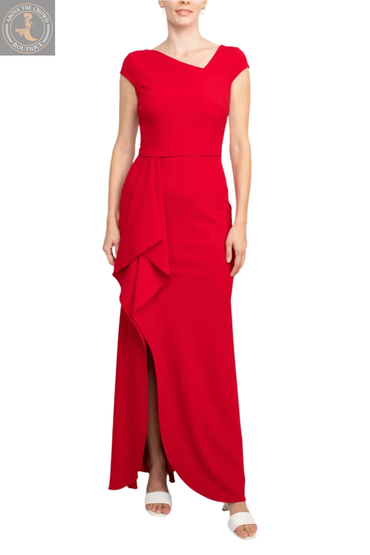 Luxe Red Maxi Dress - European Elegance & Perfect Fit Above The Crowd Boutique