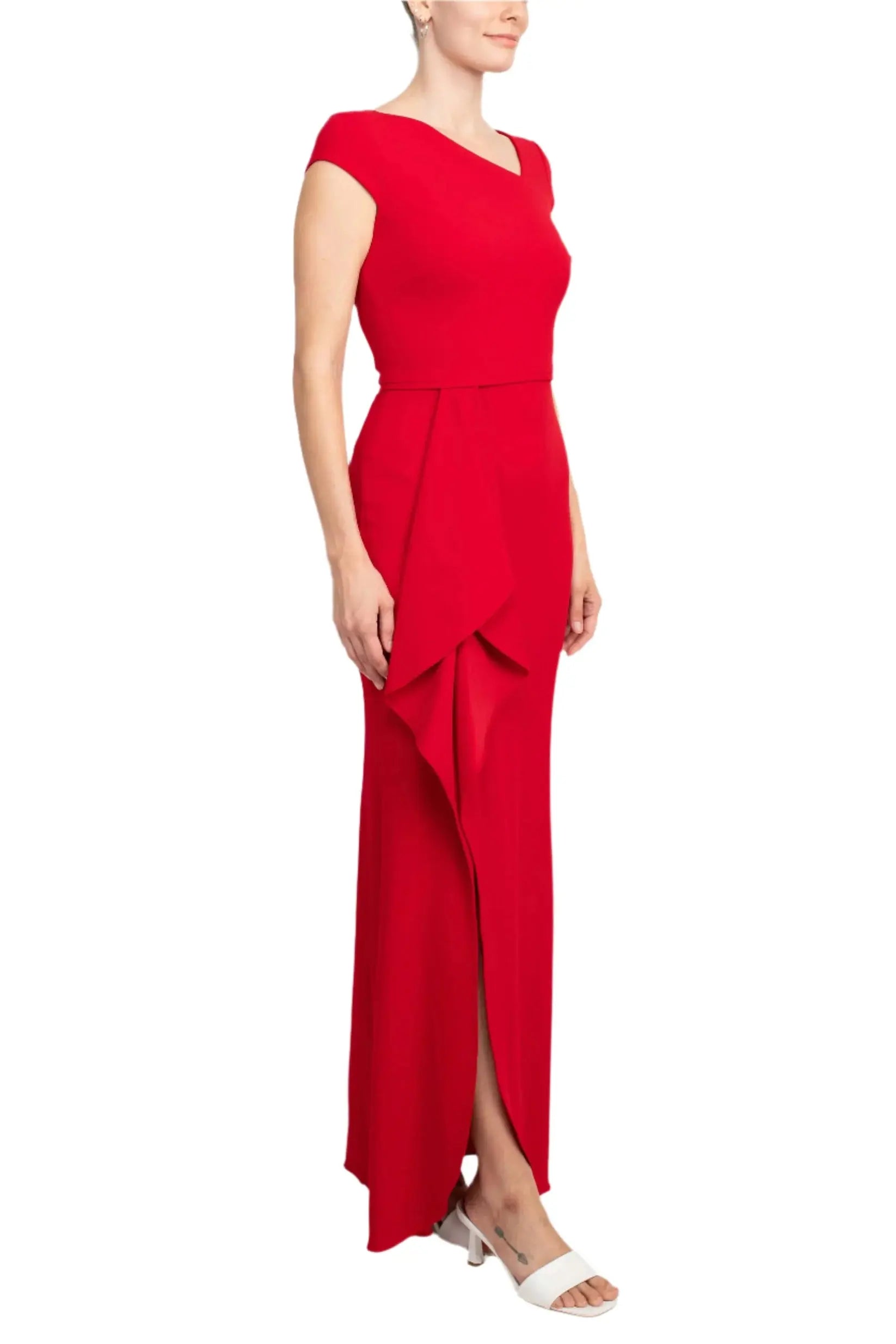 Luxe Red Maxi Dress - European Elegance & Perfect Fit Above The Crowd Boutique