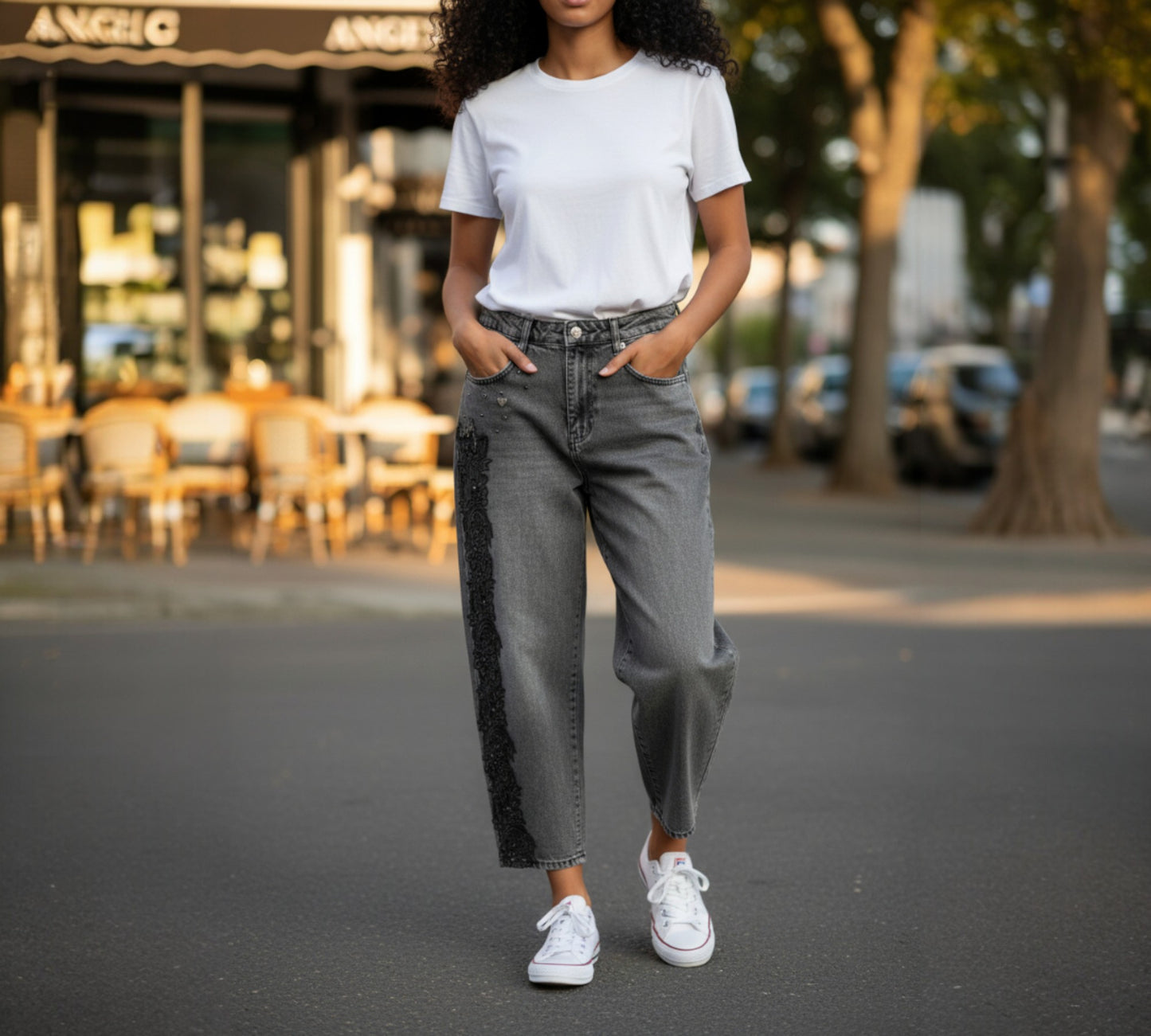 Zanardi Fashion Grey Barrow Style Jeans