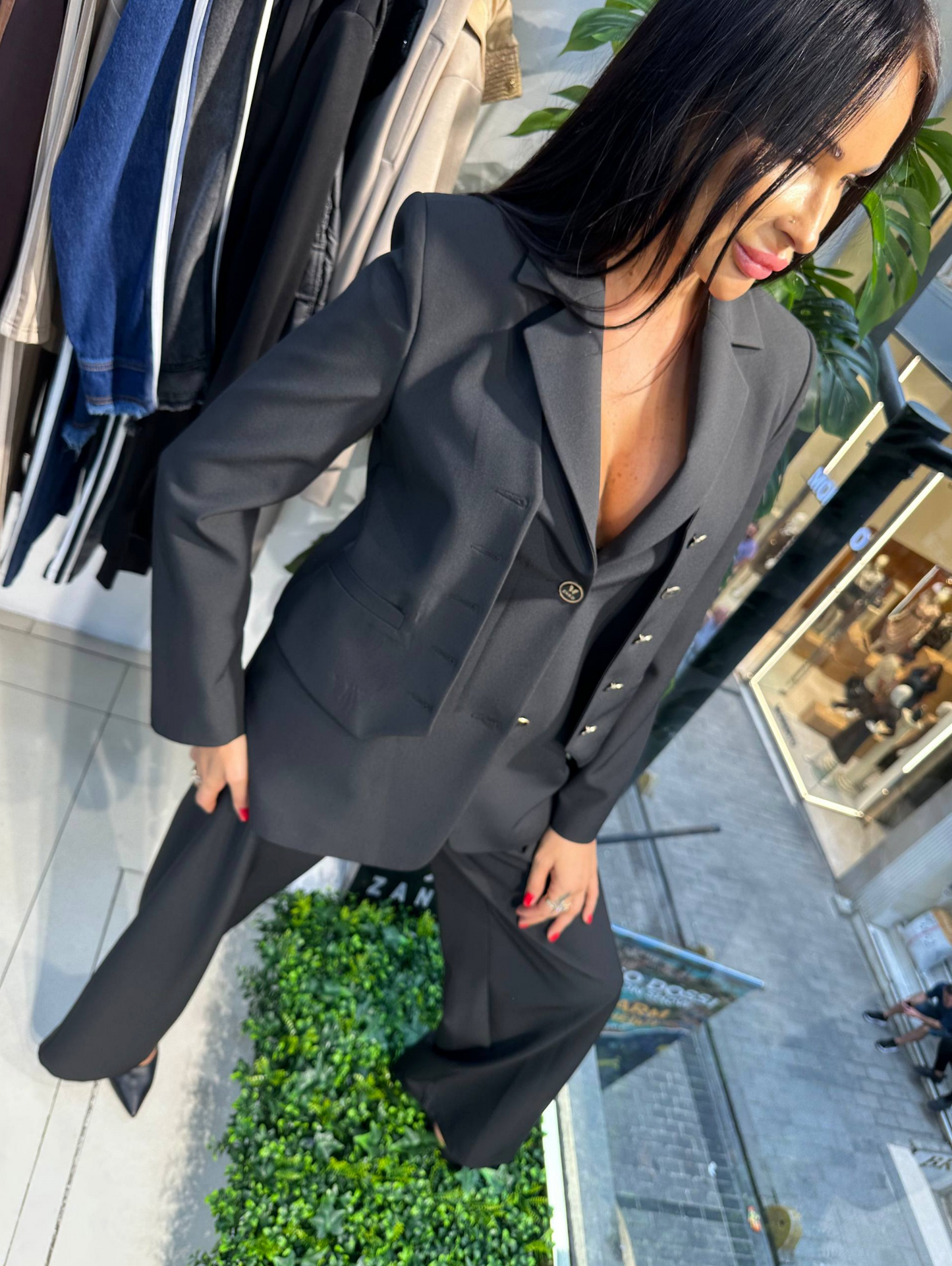 Zanardi Fashion Two-Piece Tailored Black Suit