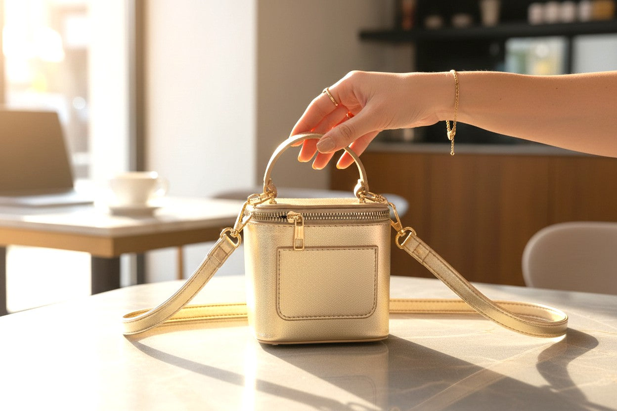 Mini Box Cross Strap Bag