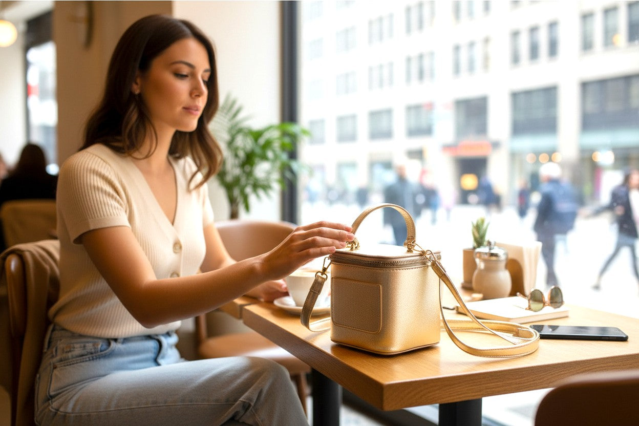 Mini Box Cross Strap Bag