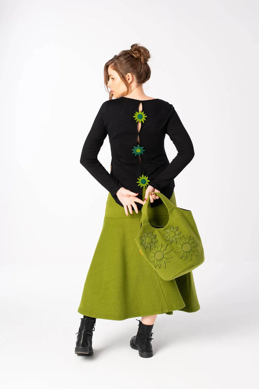 Mamatayoe Long Sleeve Black Top Mamatayoe