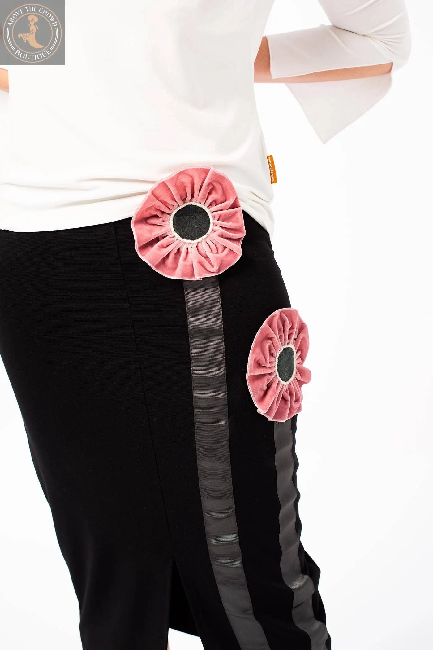 Mamatayoe Straight Skirt Flower Design Mamatayoe