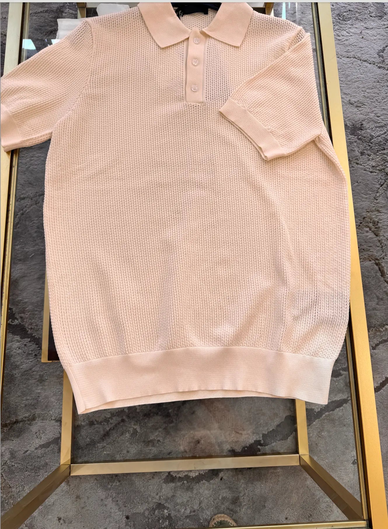 Men Polo Style Prada Knit Shirt Prada
