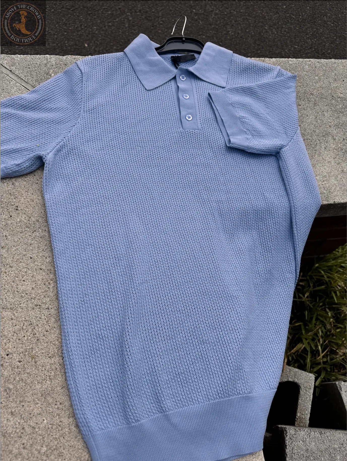 Men Polo Style Prada Knit Shirt Prada