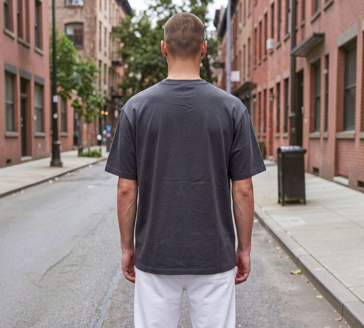 Men’s Minimalist Logo Crew-Neck T-Shirt - Above the Crowd Boutique