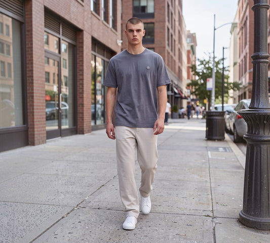 Men’s Minimalist Logo Crew-Neck T-Shirt - Above the Crowd Boutique
