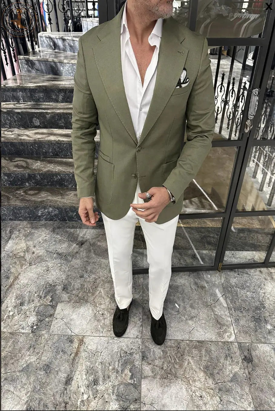 Men’s European Tailored Stretch Club Blazer: Distinctive Style, Unmatched Comfort FCplus-Men's Fashion