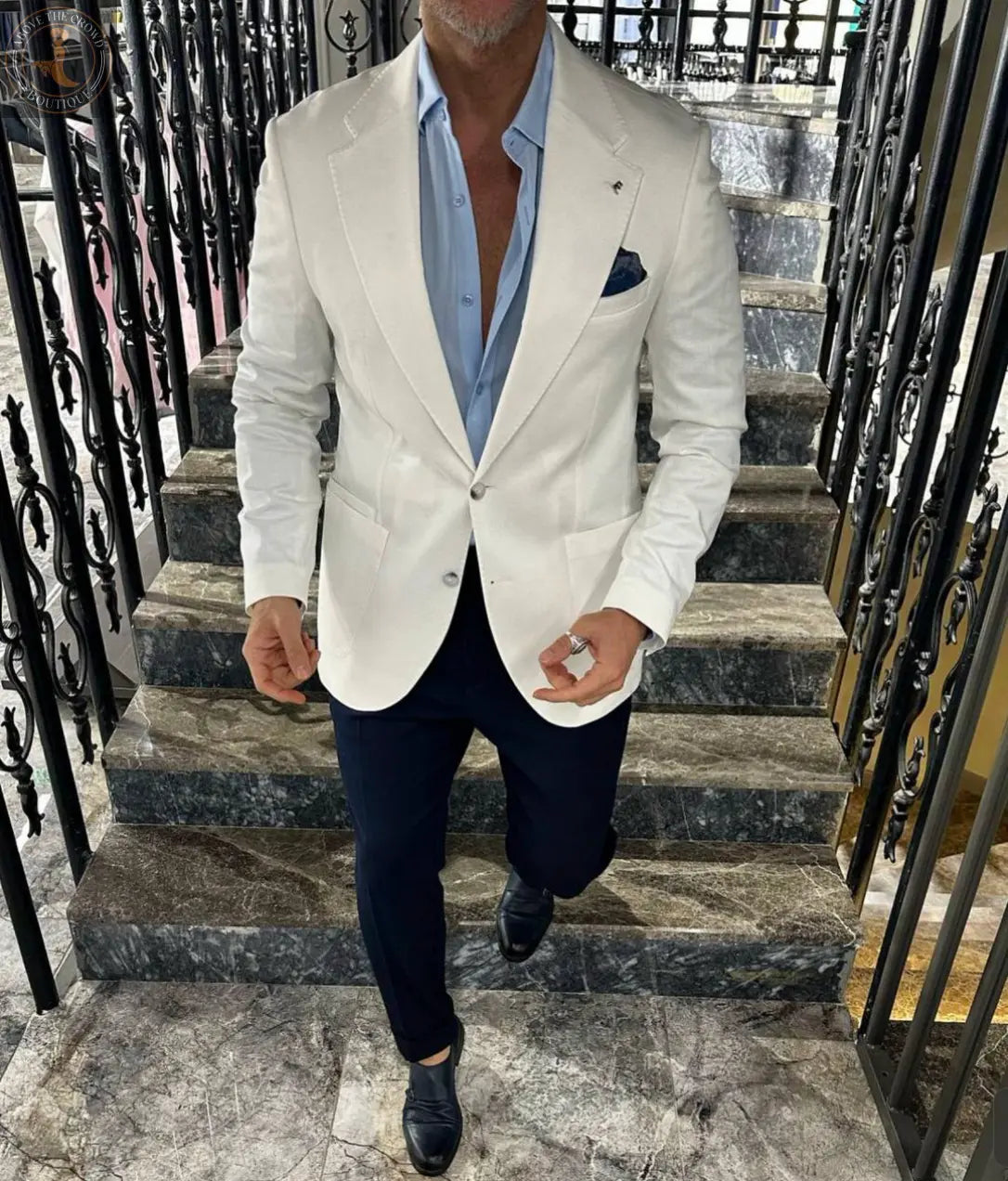 Men’s European Tailored Stretch Club Blazer: Distinctive Style, Unmatched Comfort FCplus-Men's Fashion