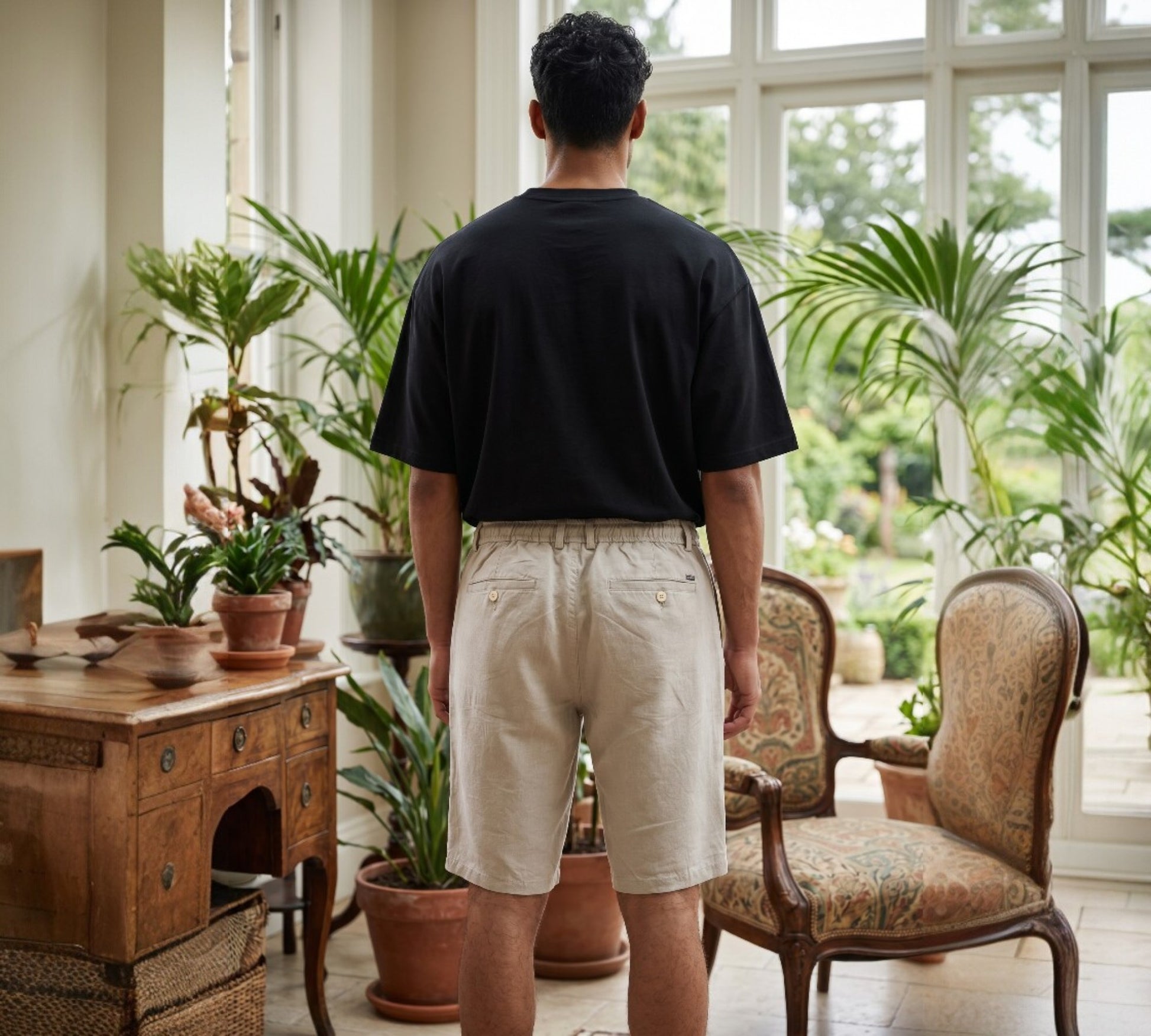 European Linen Bermuda Shorts for Men - Above the Crowd Boutique
