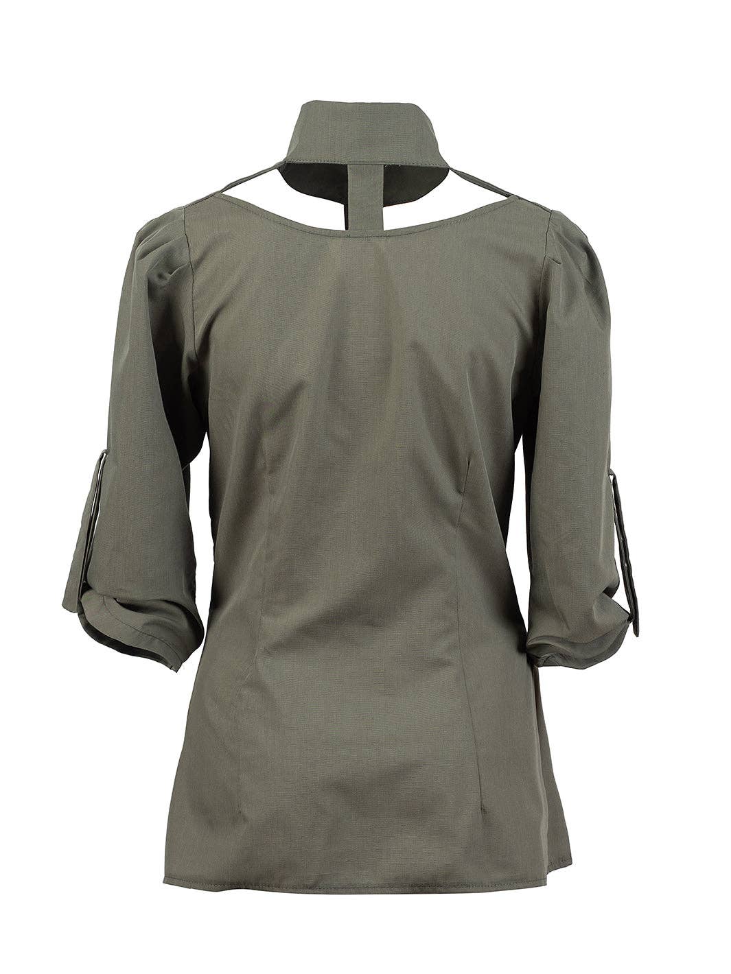 Metamorphoza Cut-Out Front Shirt Metamorphoza