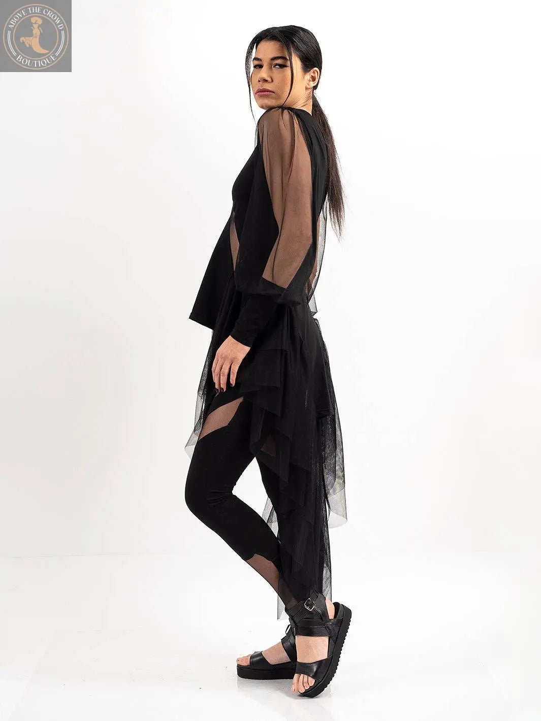 Metamorphoza Extravagant Mesh Tunic Metamorphoza