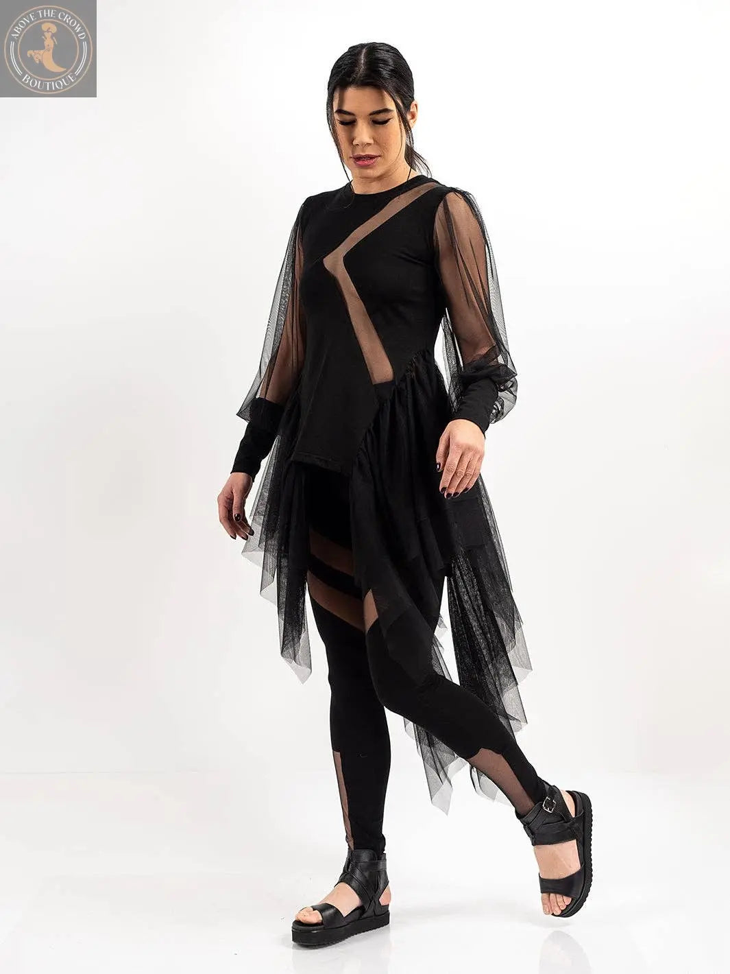 Metamorphoza Extravagant Mesh Tunic Metamorphoza