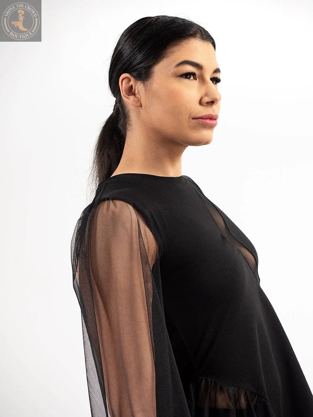 Metamorphoza Extravagant Mesh Tunic Metamorphoza