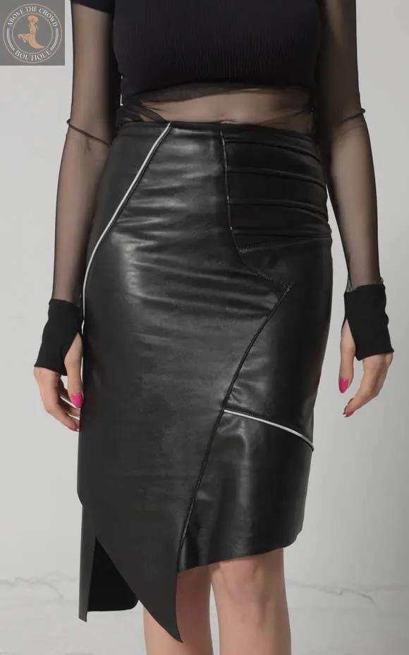 Metamorphoza Leather Mini Skirt Metamorphoza