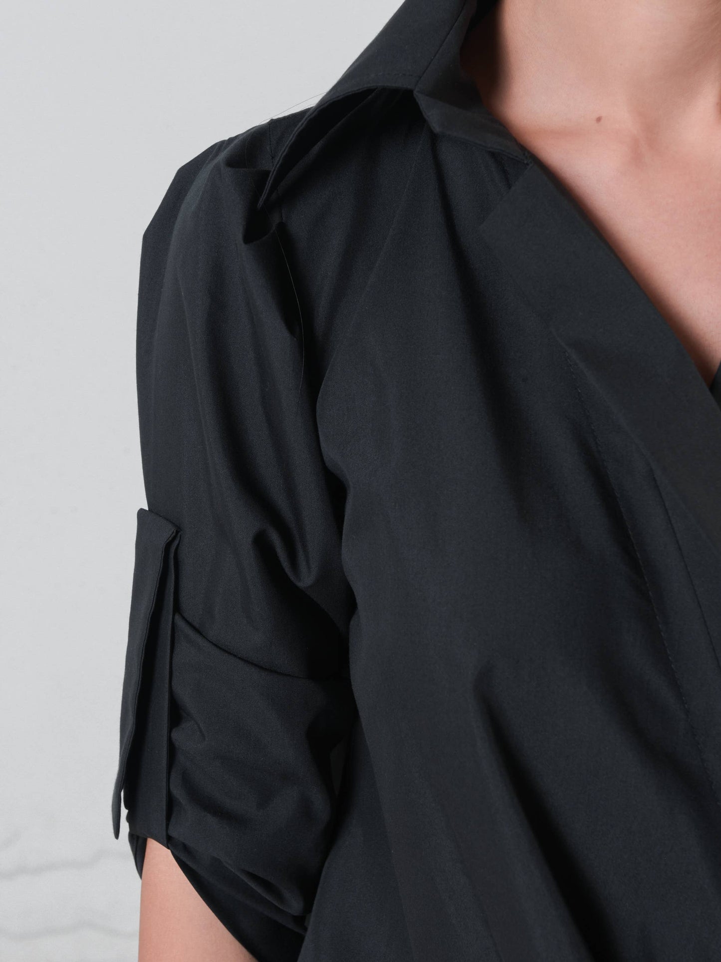 Metamorphoza Oversize Shirt with Belt Metamorphoza