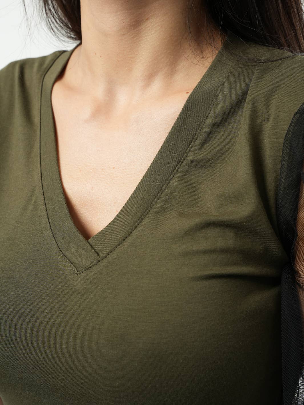 Metamorphoza Sheer Mesh Top Metamorphoza