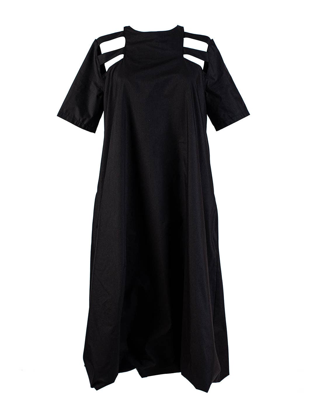 Metamorphoza Short Sleeve Cutout Dress Metamorphoza