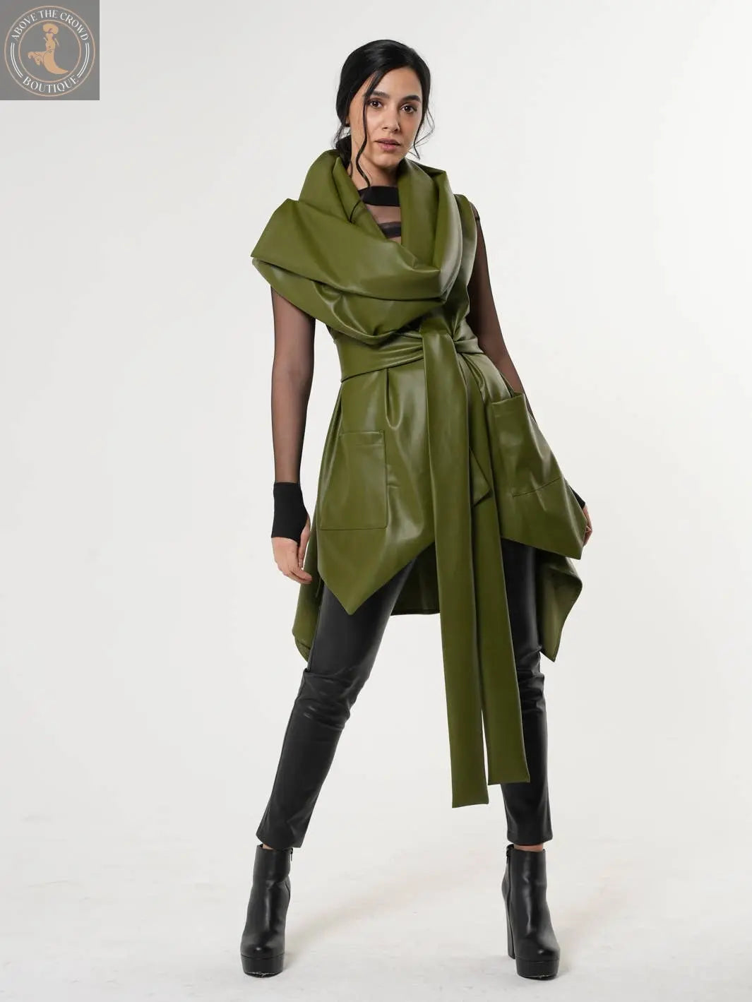 Metamorphoza Womens Leather Vest Metamorphoza