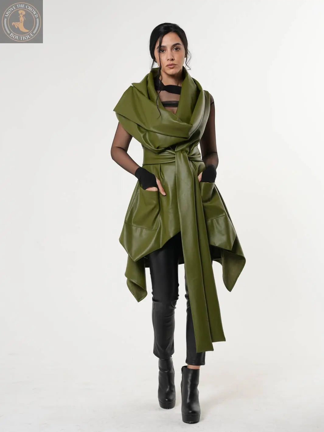 Metamorphoza Womens Leather Vest Metamorphoza