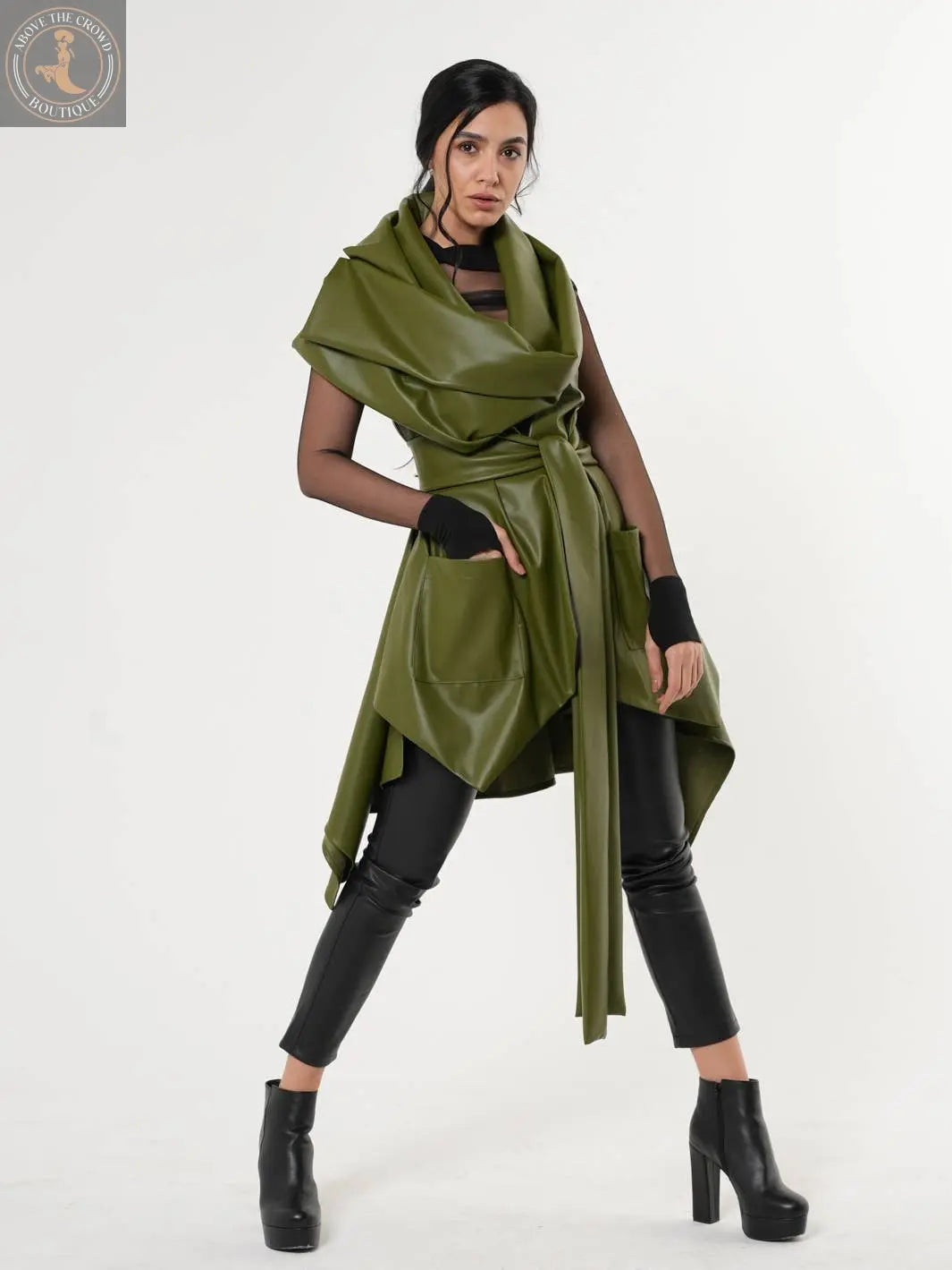 Metamorphoza Womens Leather Vest Metamorphoza