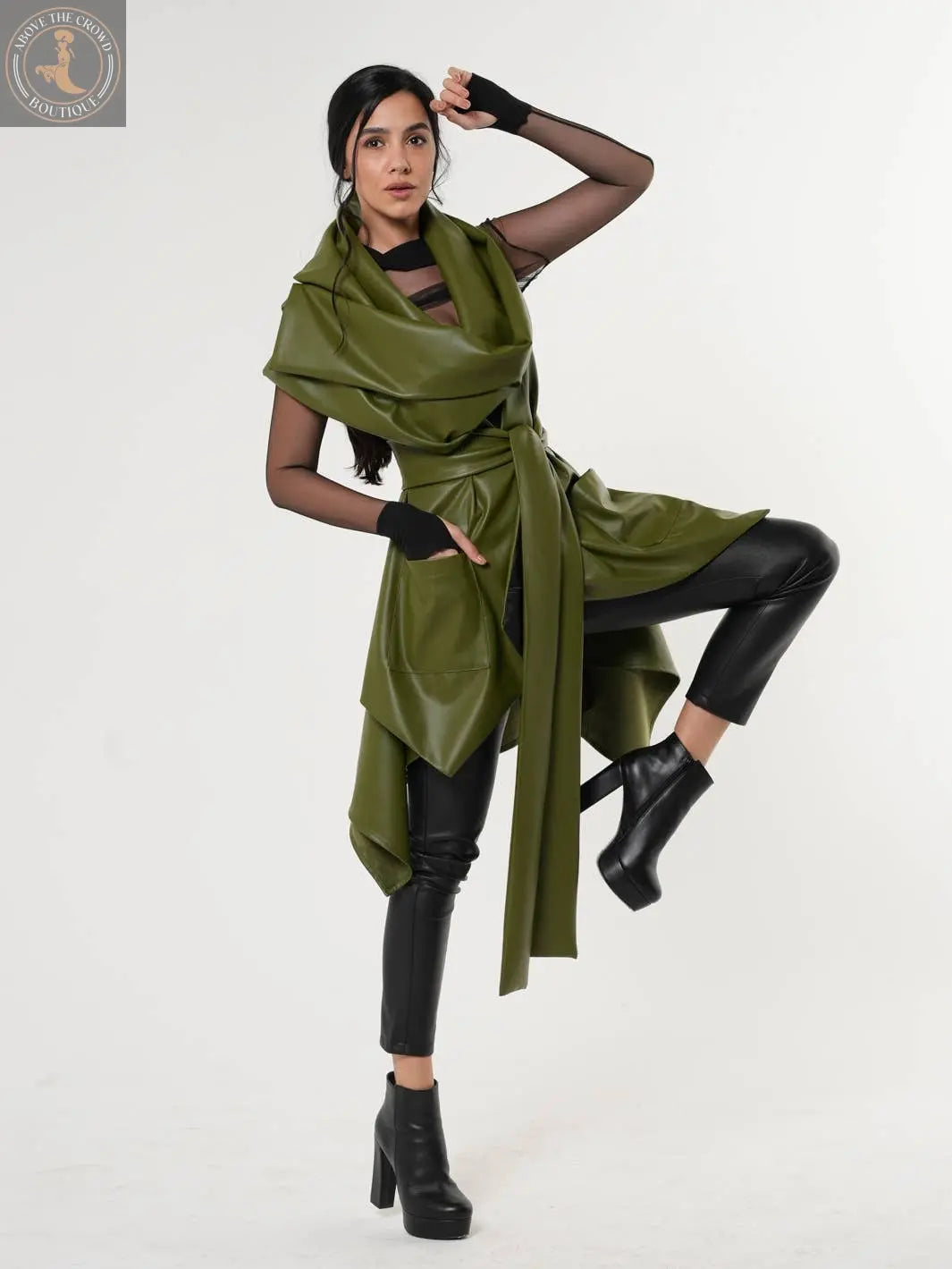 Metamorphoza Womens Leather Vest Metamorphoza