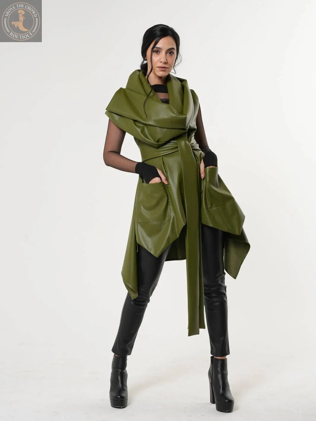 Metamorphoza Womens Leather Vest Metamorphoza