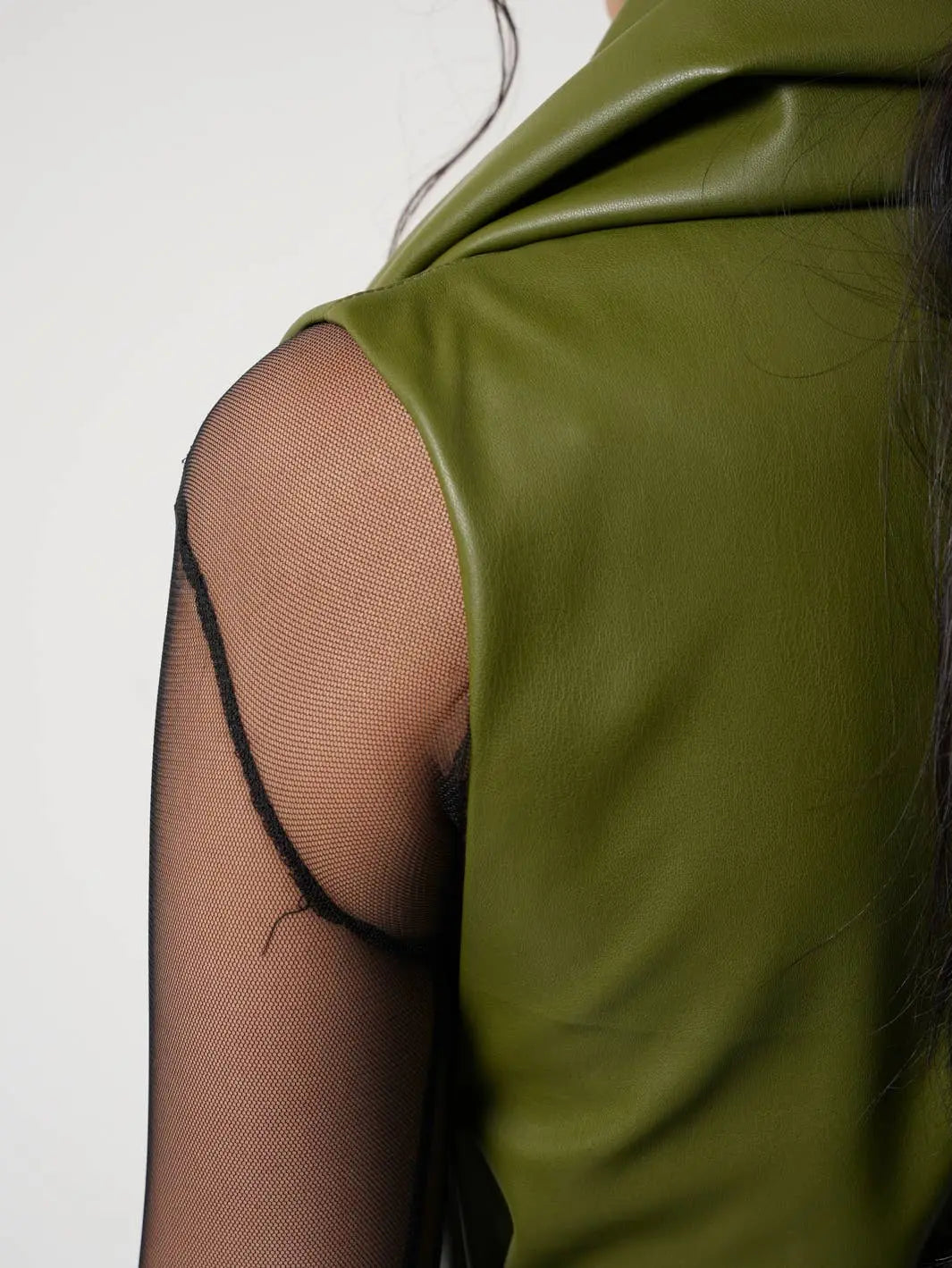 Metamorphoza Womens Leather Vest Metamorphoza