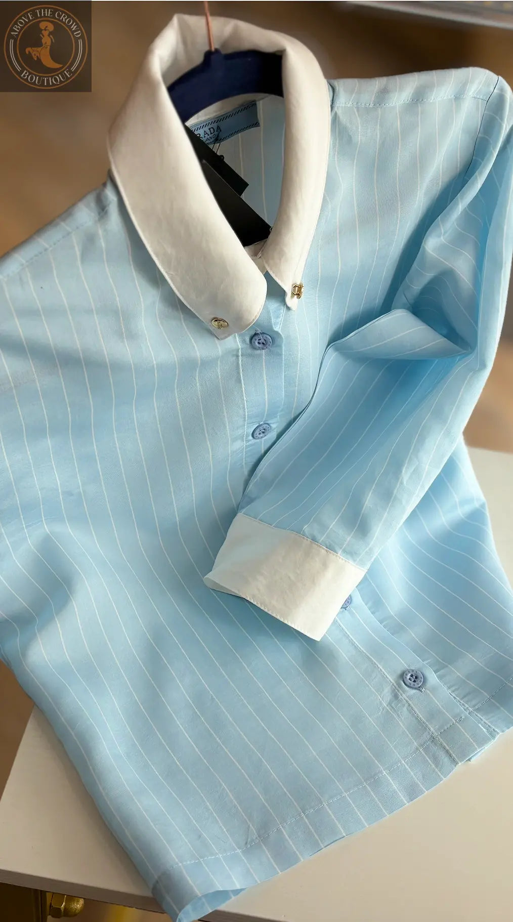 Nobello Blue Stripes Button Down Shirt 1211 Nobello