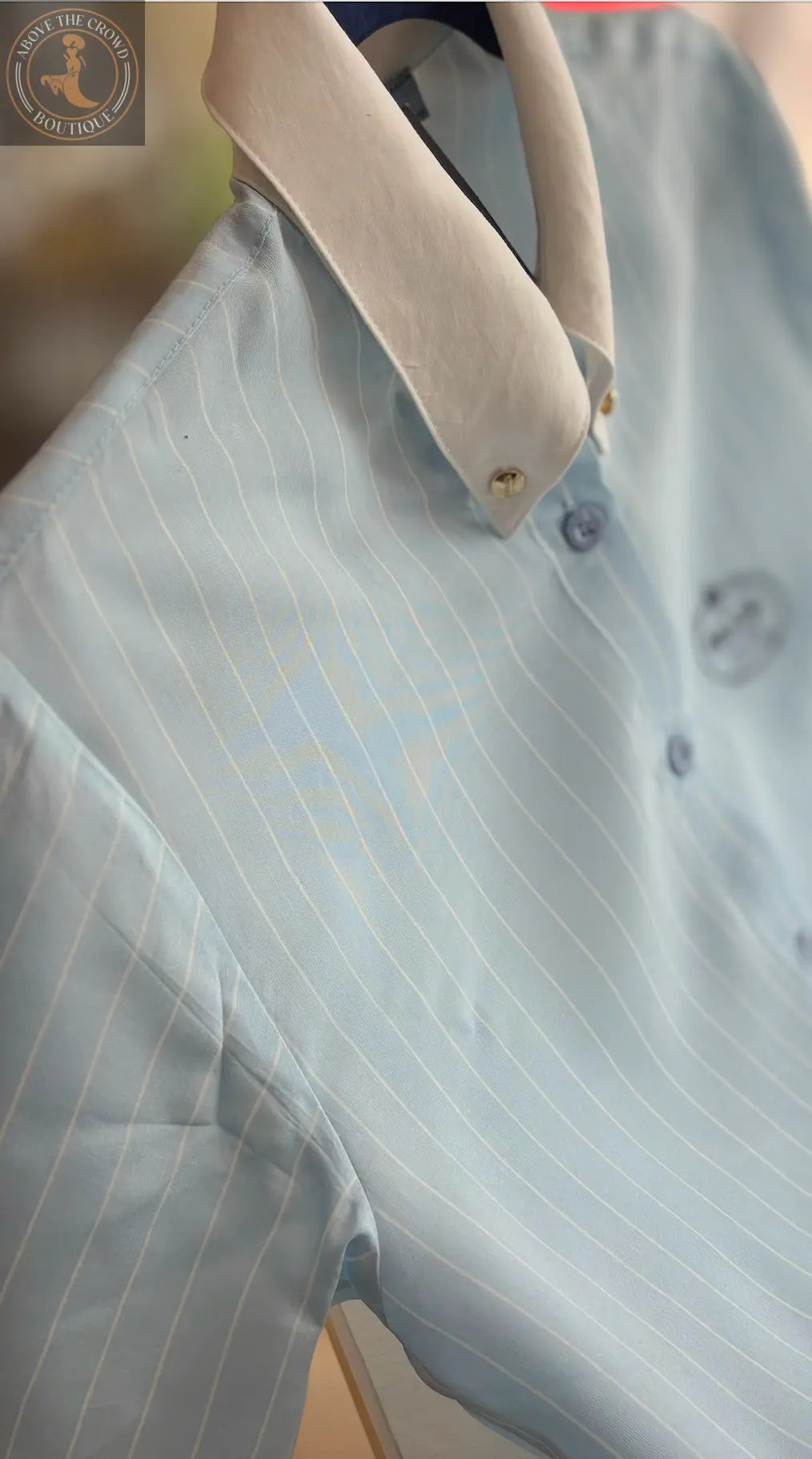 Nobello Blue Stripes Button Down Shirt 1211 Nobello